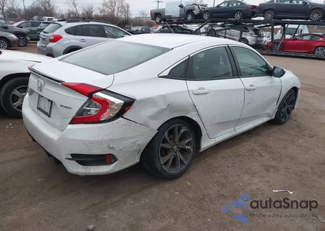 2019 Honda Civic Sport z USA, uszkodzony, nr VIN 19XFC2E85KE002025